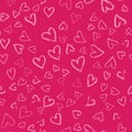 Hearts seamless pattern